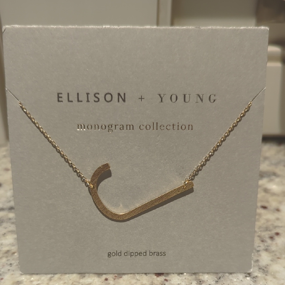 Gold Monogram Necklace